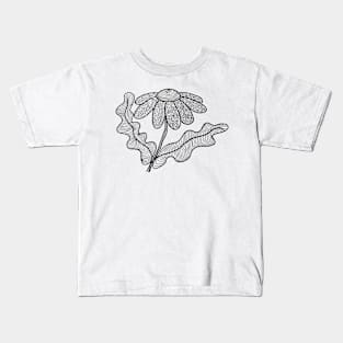 Daisy outline Kids T-Shirt